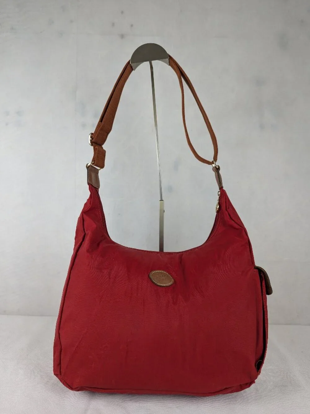 Longchamp le Pliage Hobo Shoulder Crossbody Bag Red - Authentic - Ships Fast.